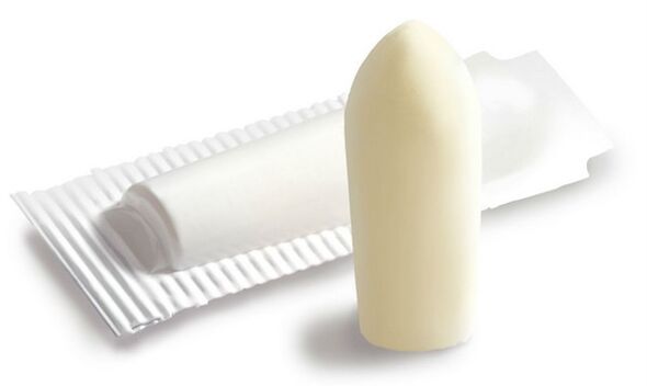 Vaginal candles for women to treat cystitis