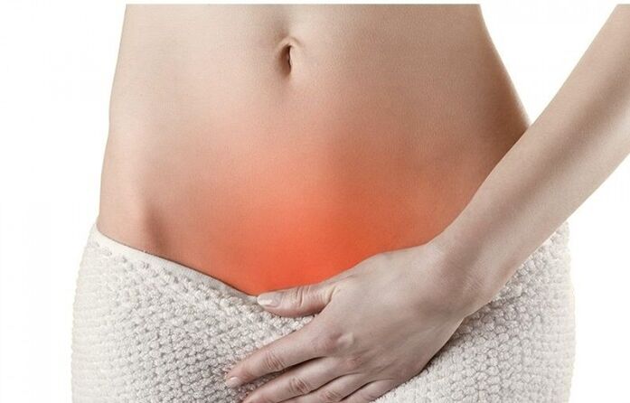 Pain in the suprapubic area is a sign of acute and chronic cystitis in women