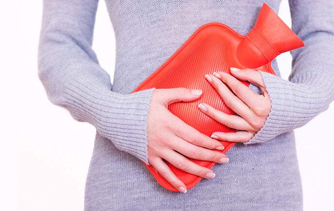 Placing a heating pad on your stomach can help relieve symptoms of cystitis in women.